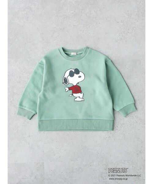 koe(コエ)の「PEANUTS スヌーピー裏起毛プルオーバー*(スウェット・キッズ・ピンク/ブルー/グレー/オフホワイト/ベージュ/グリーン/ブラウン/ネイビー/ミント/サックスブルー/チャコールグレー/ホワイト・100/110/120/130)」の20枚目の写真
