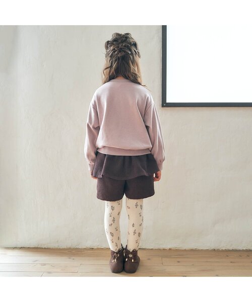 apres les cours（アプレレクール）の「【HAPPY PRICE】ぷちロゴ裏シャギートレーナー（スウェット・キッズ・ブルー/パープル/ブラウン/アイボリー/ピンク・100/140/110/120/80/90/130）」の7枚目の写真