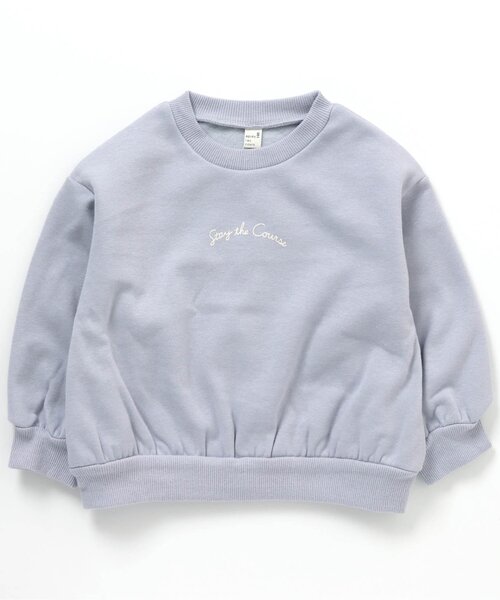 apres les cours（アプレレクール）の「【HAPPY PRICE】ぷちロゴ裏シャギートレーナー（スウェット・キッズ・ブルー/パープル/ブラウン/アイボリー/ピンク・100/140/110/120/80/90/130）」の11枚目の写真