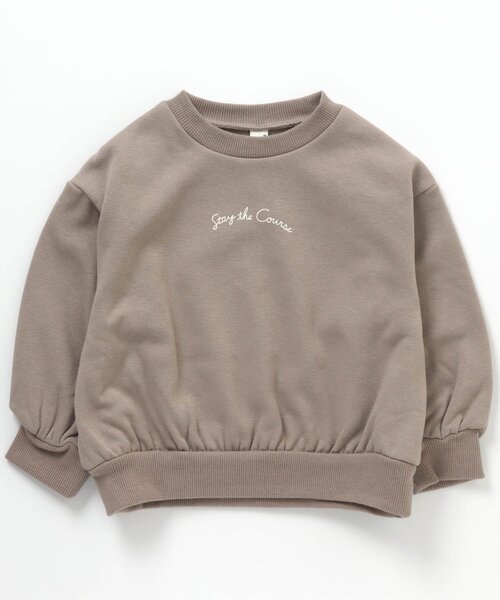 apres les cours（アプレレクール）の「【HAPPY PRICE】ぷちロゴ裏シャギートレーナー（スウェット・キッズ・ブルー/パープル/ブラウン/アイボリー/ピンク・100/140/110/120/80/90/130）」の17枚目の写真