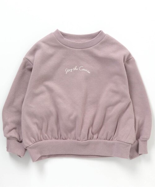 apres les cours（アプレレクール）の「【HAPPY PRICE】ぷちロゴ裏シャギートレーナー（スウェット・キッズ・ブルー/パープル/ブラウン/アイボリー/ピンク・100/140/110/120/80/90/130）」の19枚目の写真