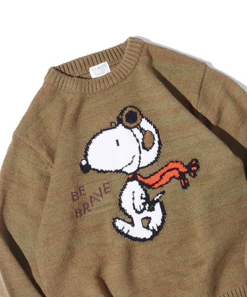F.O.KIDS(エフオーキッズ)の「F.O.KIDS/エフオーキッズ PEANUTSコラボ 3柄ニット キャラクター スヌーピー 洗濯機OK(ニット/セーター・キッズ・ネイビー/カーキ/ベージュ・140/120)」の11枚目の写真