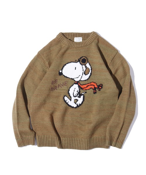 F.O.KIDS(エフオーキッズ)の「F.O.KIDS/エフオーキッズ PEANUTSコラボ 3柄ニット キャラクター スヌーピー 洗濯機OK(ニット/セーター・キッズ・ネイビー/カーキ/ベージュ・140/120)」の16枚目の写真