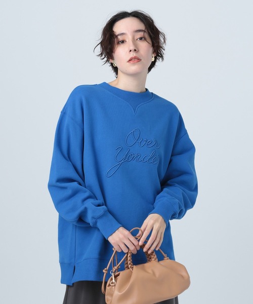 BAYFLOW（ベイフロー）の「ロゴクルースウェット（スウェット・レディース・ブルー/グリーン/アイボリー・FREE）」の3枚目の写真