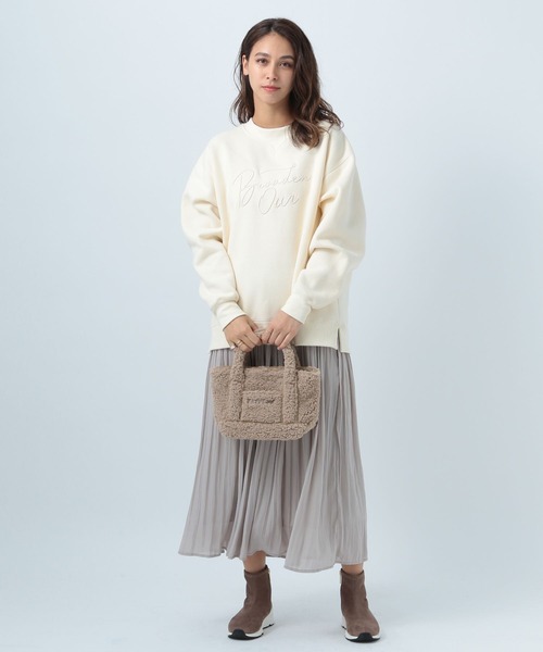 BAYFLOW（ベイフロー）の「ロゴクルースウェット（スウェット・レディース・ブルー/グリーン/アイボリー・FREE）」の16枚目の写真