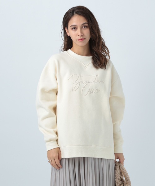 BAYFLOW（ベイフロー）の「ロゴクルースウェット（スウェット・レディース・ブルー/グリーン/アイボリー・FREE）」の21枚目の写真