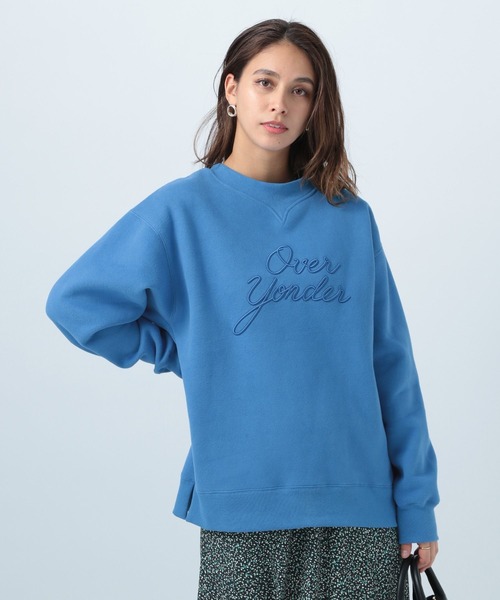 BAYFLOW（ベイフロー）の「ロゴクルースウェット（スウェット・レディース・ブルー/グリーン/アイボリー・FREE）」の6枚目の写真