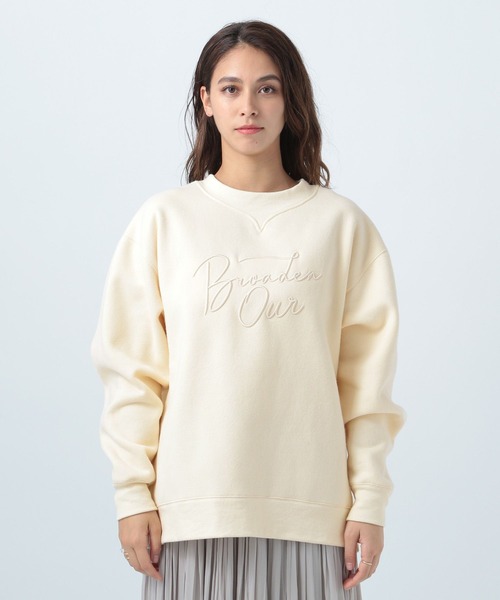 BAYFLOW（ベイフロー）の「ロゴクルースウェット（スウェット・レディース・ブルー/グリーン/アイボリー・FREE）」の11枚目の写真