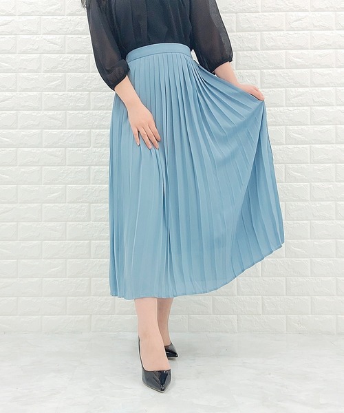 ミモレ丈 プリーツスカート