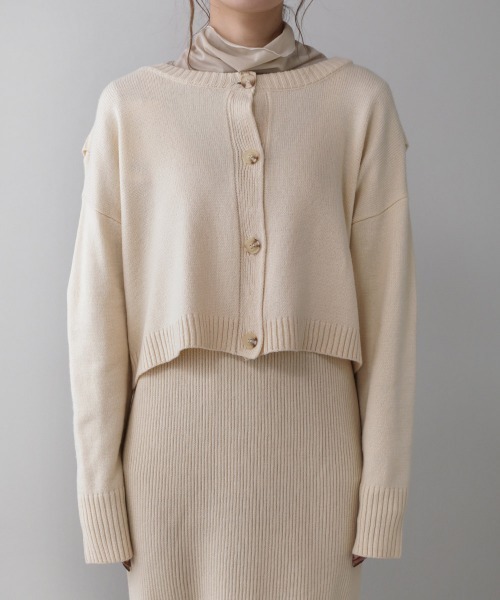 Bou Jeloud（ブージュルード）の「【WEB限定】前後2WAYカーデセットワンピース（ワンピース・レディース・ホワイト系その他/ブラック・FREE）」の17枚目の写真