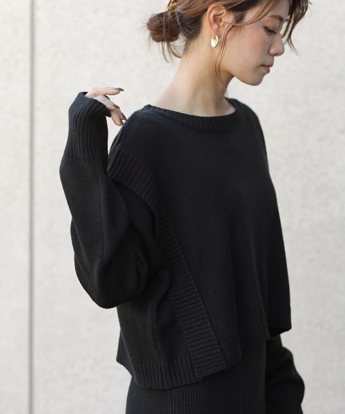 Bou Jeloud（ブージュルード）の「【WEB限定】前後2WAYカーデセットワンピース（ワンピース・レディース・ホワイト系その他/ブラック・FREE）」の8枚目の写真