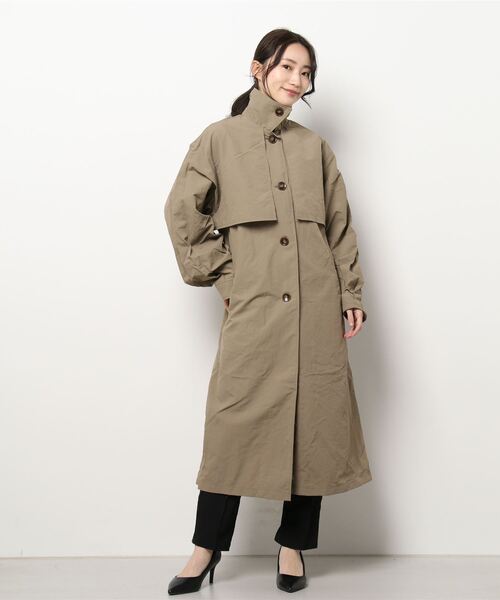 人気ブラドン 胸ヨーク 3way ステンカラーコート ステンカラーコート Voov ブーブ のファッション 安く 買う に は Arenatheatre Net