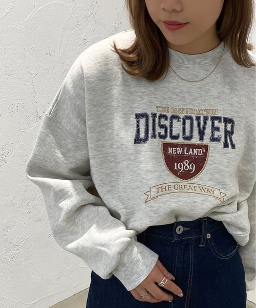 apres jour mignon(アプレジュールミニョン)の「アソートロゴスウェット【ZOZOTOWN限定アイテム】(スウェット・レディース・ブルー/ネイビー/その他/ナチュラル/ブラック/パープル・X-LARGE/フリー)」の6枚目の写真