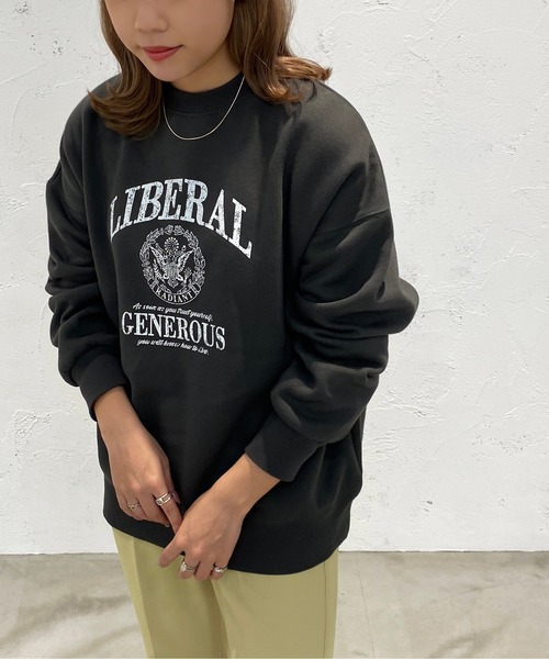 apres jour mignon(アプレジュールミニョン)の「アソートロゴスウェット【ZOZOTOWN限定アイテム】(スウェット・レディース・ブルー/ネイビー/その他/ナチュラル/ブラック/パープル・X-LARGE/フリー)」の8枚目の写真