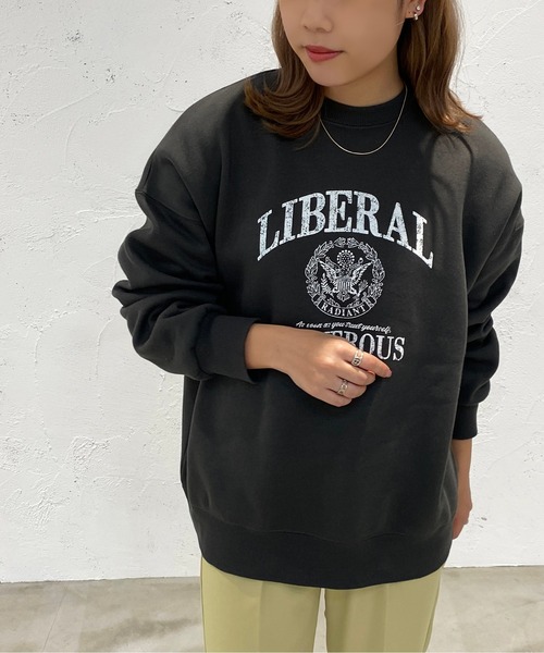 apres jour mignon(アプレジュールミニョン)の「アソートロゴスウェット【ZOZOTOWN限定アイテム】(スウェット・レディース・ブルー/ネイビー/その他/ナチュラル/ブラック/パープル・X-LARGE/フリー)」の9枚目の写真