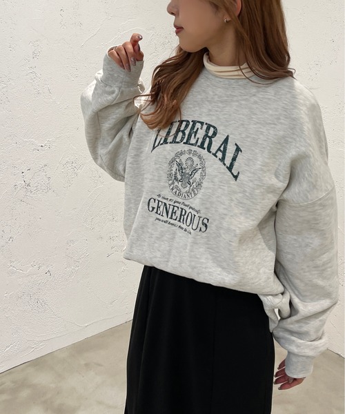 apres jour mignon(アプレジュールミニョン)の「アソートロゴスウェット【ZOZOTOWN限定アイテム】(スウェット・レディース・ブルー/ネイビー/その他/ナチュラル/ブラック/パープル・X-LARGE/フリー)」の15枚目の写真