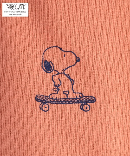 PEANUTS(ピーナッツ)の「【PEANUTS/ピーナッツ】スヌーピー ビッグシルエット 袖プリント プルパーカー/フーディー(パーカー・レディース・オフホワイト/オレンジ/ミント/マルチ・M/L/XL)」の7枚目の写真