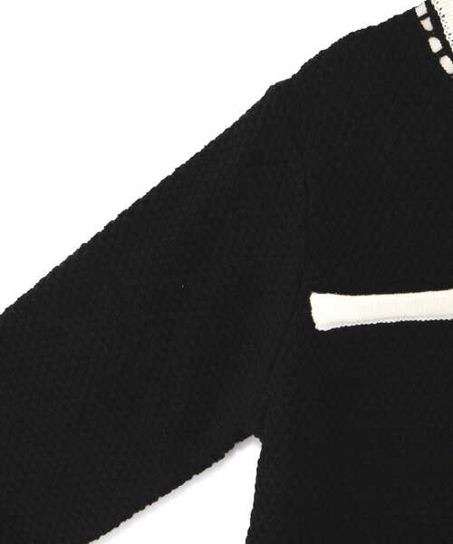 PROPORTION BODY DRESSING(プロポーションボディドレッシング)の「配色トリミングニットジャケット / 1212150902(テーラードジャケット・レディース・ホワイト/ブラック・SMALL/MEDIUM)」の13枚目の写真