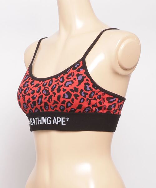 下着・アンダーウェア A BATHING APE LEOPARD SPORT BRA セール】LEOPARD SPORT BRA L（その他アンダーウェア/インナー