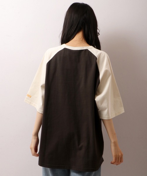 VISION STREET WEAR（ヴィジョンストリートウェア）の「VISION STREET WEAR　ラグランBIG半袖Teeシャツ（Tシャツ/カットソー・メンズ・ネイビー/チャコールグレー/グリーン・M/LL/L）」の15枚目の写真