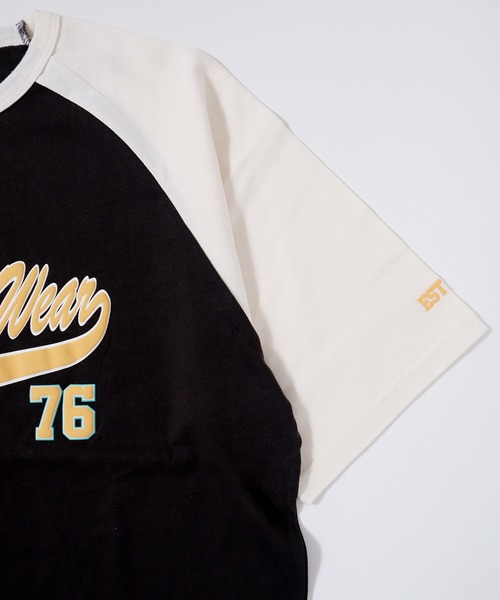 VISION STREET WEAR（ヴィジョンストリートウェア）の「VISION STREET WEAR　ラグランBIG半袖Teeシャツ（Tシャツ/カットソー・メンズ・ネイビー/チャコールグレー/グリーン・M/LL/L）」の7枚目の写真