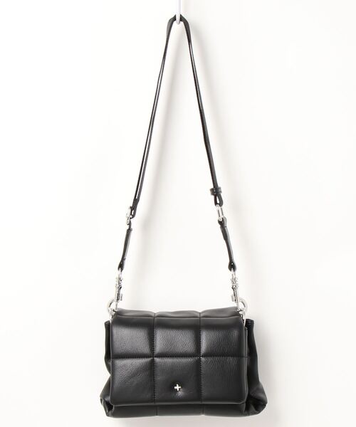 MADEMOISELLE ROPE'(マドモアゼル ロペ)の「【PETA+JAIN】ミニショルダーキルティングバッグ(ショルダーバッグ・レディース・ブラック/ホワイト・FREE)」の2枚目の写真