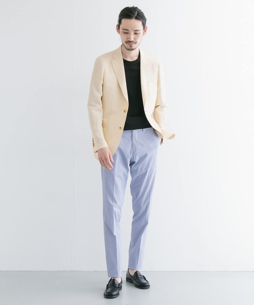 URBAN RESEARCH（アーバンリサーチ）の「URBAN RESEARCH Tailor　COLOMBOウールリネンジャケット（スーツジャケット・メンズ・ベージュ・46）」の3枚目の写真