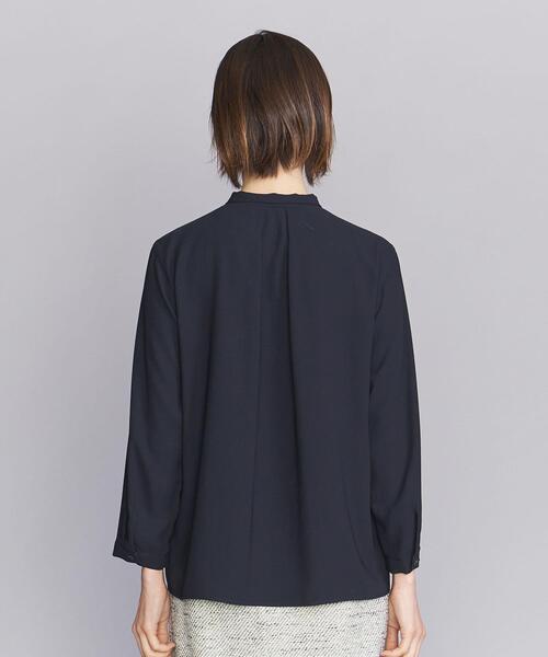 BEAUTY&YOUTH UNITED ARROWS（ビューティーアンドユースユナイテッドアローズ）の「BY ジョーゼット タイ ブラウス -ウォッシャブル-◆（シャツ/ブラウス・レディース・ネイビー/オフホワイト・FREE）」の19枚目の写真