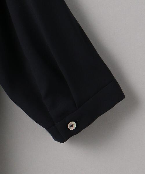 BEAUTY&YOUTH UNITED ARROWS（ビューティーアンドユースユナイテッドアローズ）の「BY ジョーゼット タイ ブラウス -ウォッシャブル-◆（シャツ/ブラウス・レディース・ネイビー/オフホワイト・FREE）」の9枚目の写真