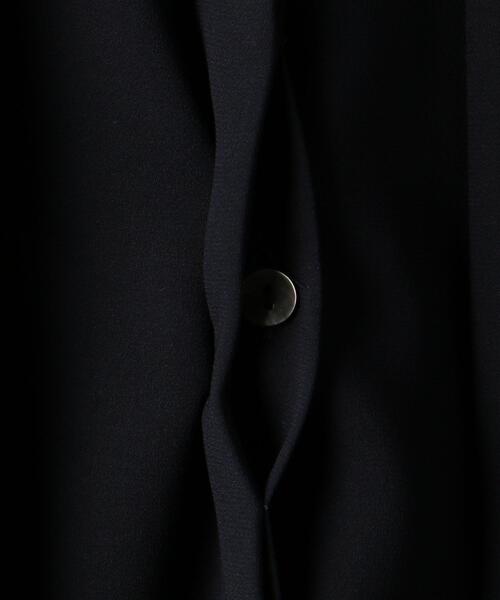 BEAUTY&YOUTH UNITED ARROWS（ビューティーアンドユースユナイテッドアローズ）の「BY ジョーゼット タイ ブラウス -ウォッシャブル-◆（シャツ/ブラウス・レディース・ネイビー/オフホワイト・FREE）」の7枚目の写真