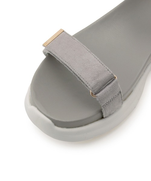 ROPE' PICNIC（ロペピクニック）の「ワニカンベルクロスニーカーサンダル（サンダル・レディース・ブラック系その他2/グレー/ベージュ/ブラック・L/M/S）」の6枚目の写真