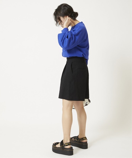 U by SPICK&SPAN(ユーバイスピックアンドスパン)の「コットンリネンショートパンツ(その他パンツ・レディース・ブラック/グリーン/イエロー・38/36/34)」の4枚目の写真
