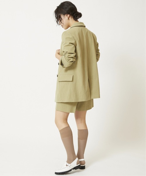 U by SPICK&SPAN(ユーバイスピックアンドスパン)の「コットンリネンショートパンツ(その他パンツ・レディース・ブラック/グリーン/イエロー・38/36/34)」の13枚目の写真