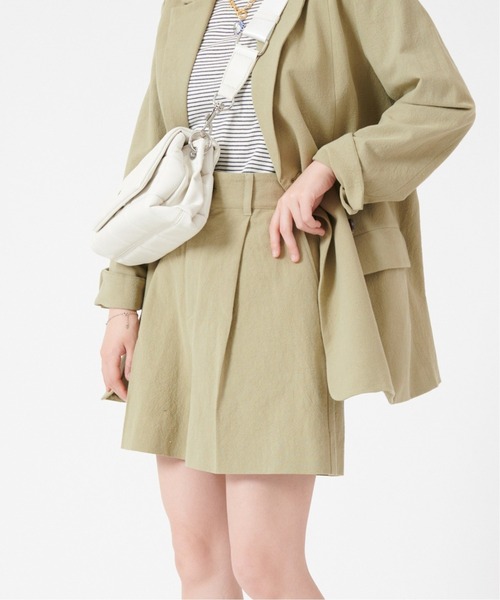 U by SPICK&SPAN(ユーバイスピックアンドスパン)の「コットンリネンショートパンツ(その他パンツ・レディース・ブラック/グリーン/イエロー・38/36/34)」の14枚目の写真