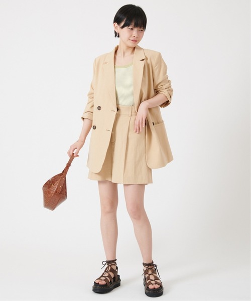 U by SPICK&SPAN(ユーバイスピックアンドスパン)の「コットンリネンショートパンツ(その他パンツ・レディース・ブラック/グリーン/イエロー・38/36/34)」の19枚目の写真