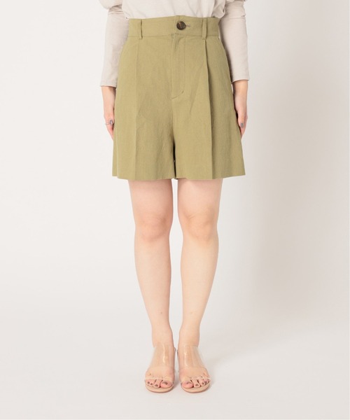 U by SPICK&SPAN(ユーバイスピックアンドスパン)の「コットンリネンショートパンツ(その他パンツ・レディース・ブラック/グリーン/イエロー・38/36/34)」の7枚目の写真