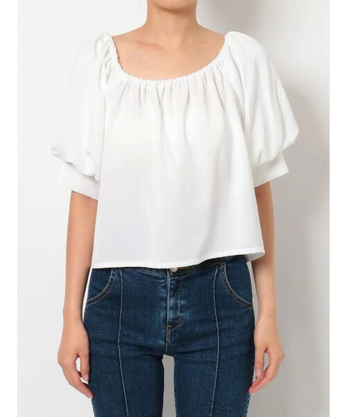 RESEXXY（リゼクシー）の「袖ボリュームブラウス（シャツ/ブラウス・レディース・ミント/オレンジ/ブラック/オフホワイト・FREE）」の10枚目の写真