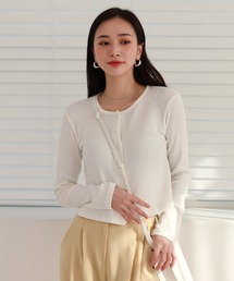 スリムリブデイリーカーディガン
