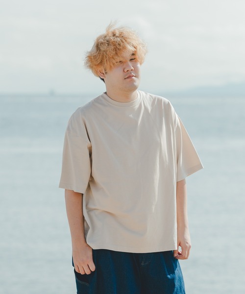 CASPER JOHN（キャスパージョン）の「【UPCYCLED TEXTILE】Clean the sea T-shirts/海を綺麗にするTシャツ（Tシャツ/カットソー・メンズ・ホワイト/チャコールグレー/ライトグレー/ベージュ/サックスブルー・SMALL/MEDIUM/LARGE/X-SMALL/XX-SMALL）」の7枚目の写真