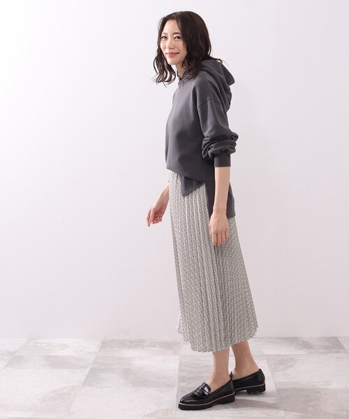 DRESKIP（ドレスキップ）の「◆ギンガムチェックプリ－ツスカート（スカート・レディース・グリーン系その他3/ブラック系1/ライトグレー系1・02/03/04）」の22枚目の写真