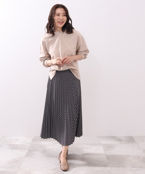 DRESKIP（ドレスキップ）の「◆ギンガムチェックプリ－ツスカート（スカート・レディース・グリーン系その他3/ブラック系1/ライトグレー系1・02/03/04）」の10枚目の写真