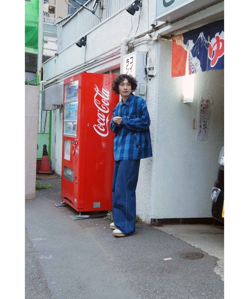 BROOKLYN OVERALL（ブルックリンオーバーオール）の「インディゴチェックカバーオール（カバーオール・メンズ・インディゴブルー・MEDIUM/LARGE）」の21枚目の写真