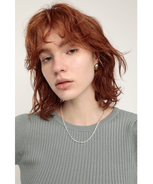 SLY（スライ）の「R/C FINE CHAIN NECKLACE チェーン ネックレス（ネックレス・レディース・ゴールド/シルバー・FREE）」の2枚目の写真