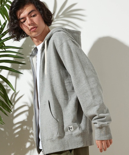The Endless Summer（エンドレスサマー）の「The Endless Summer/エンドレスサマー オーガニックコットン フレンチテリー裏毛ジップパーカー＜セットアップ可能＞（パーカー・メンズ・ブラック/ブラウン/グレー・S/M/L）」の3枚目の写真