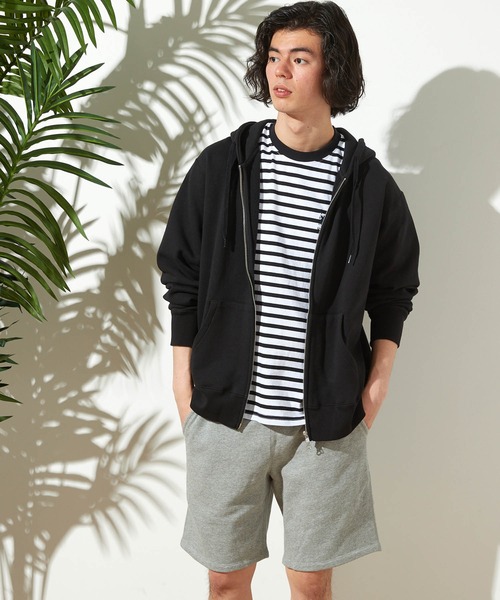 The Endless Summer（エンドレスサマー）の「The Endless Summer/エンドレスサマー オーガニックコットン フレンチテリー裏毛ジップパーカー＜セットアップ可能＞（パーカー・メンズ・ブラック/ブラウン/グレー・S/M/L）」の18枚目の写真