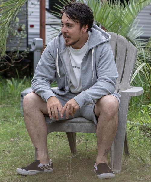 The Endless Summer（エンドレスサマー）の「The Endless Summer/エンドレスサマー オーガニックコットン フレンチテリー裏毛ジップパーカー＜セットアップ可能＞（パーカー・メンズ・ブラック/ブラウン/グレー・S/M/L）」の8枚目の写真