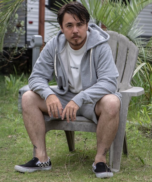 The Endless Summer（エンドレスサマー）の「The Endless Summer/エンドレスサマー オーガニックコットン フレンチテリー裏毛ジップパーカー＜セットアップ可能＞（パーカー・メンズ・ブラック/ブラウン/グレー・S/M/L）」の9枚目の写真