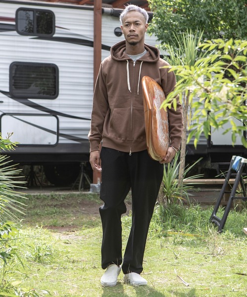 The Endless Summer（エンドレスサマー）の「The Endless Summer/エンドレスサマー オーガニックコットン フレンチテリー裏毛ジップパーカー＜セットアップ可能＞（パーカー・メンズ・ブラック/ブラウン/グレー・S/M/L）」の12枚目の写真