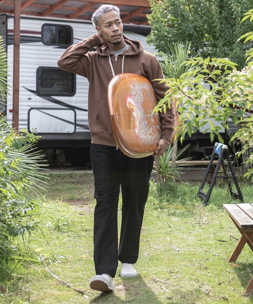 The Endless Summer（エンドレスサマー）の「The Endless Summer/エンドレスサマー オーガニックコットン フレンチテリー裏毛ジップパーカー＜セットアップ可能＞（パーカー・メンズ・ブラック/ブラウン/グレー・S/M/L）」の16枚目の写真