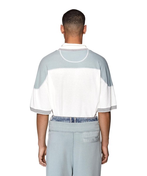 DIESEL（ディーゼル）の「メンズ Tシャツ カラーブロック（Tシャツ/カットソー・メンズ・ホワイト/イエロー/オレンジ・SMALL/MEDIUM/LARGE/X-LARGE/XX-LARGE/X-SMALL）」の4枚目の写真